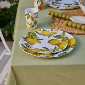Set/4 Melamine Citrus Grove Lemon Melamine Small Plates 21cm by Madras Link, a Plates for sale on Style Sourcebook