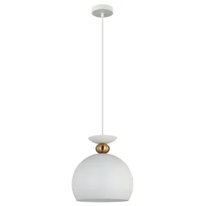 CLA Kansi Elegant Wine Glass Shape Pendant with Brass Accent White by Compact Lamps Australia, a Lighting for sale on Style Sourcebook