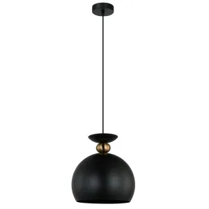 CLA Kansi Elegant Wine Glass Shape Pendant with Brass Accent Black by Compact Lamps Australia, a Lighting for sale on Style Sourcebook