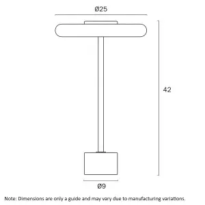 Telbix Sisby Modern Slim Disc LED Table Lamp with Marble Base Antique Brass and Black Marble by Telbix, a Lamps for sale on Style Sourcebook