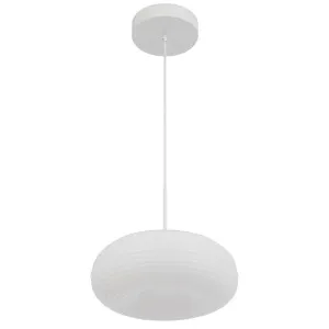 Telbix Tifton Medium Sculptural Contour LED Pendant White by Telbix, a Lighting for sale on Style Sourcebook