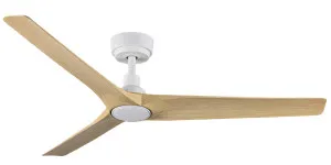 Martec Cordoba 52" DC Smart Ceiling Fan with WiFi Remote White and Oak by Martec, a Ceiling Fans for sale on Style Sourcebook