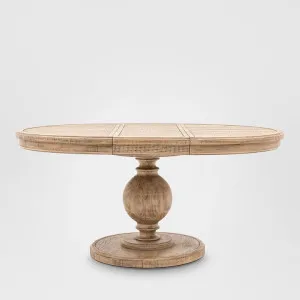 Vancouver Rnd Ext Dining Table 1200/1600x1200x750mm by Gallery Home, a Christmas for sale on Style Sourcebook