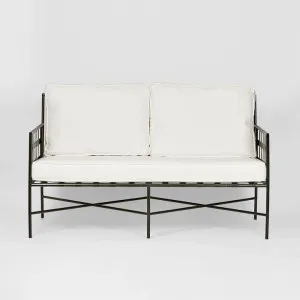 Sheffield Sofa Outdoor 2 Seater White Cushions by Florabelle Living, a Christmas for sale on Style Sourcebook