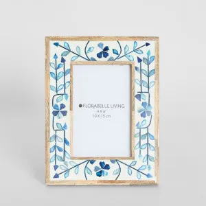 Alaia Bone Inlay Photo Frame 4x6 by Florabelle Living, a Decorative Accessories for sale on Style Sourcebook