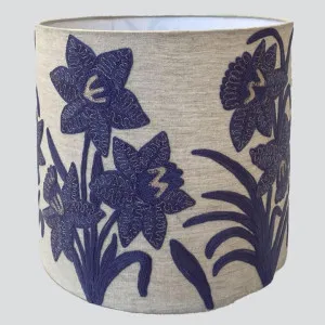 Narcissus Linen Drum Shade Lavender by Ruby Star, a Christmas for sale on Style Sourcebook