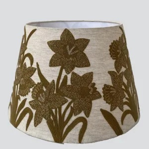 Narcissus Linen Tapered Shade Butternut by Ruby Star, a Christmas for sale on Style Sourcebook