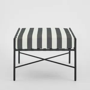 Sheffield Ottoman Outdoor B/W Stripe Cushion by Florabelle Living, a Plants for sale on Style Sourcebook