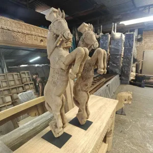 Decorative Wooden Horse on stand by Florabelle Living, a Christmas for sale on Style Sourcebook