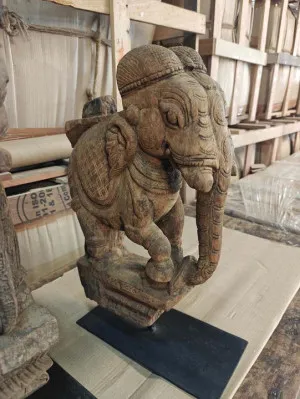 Decorative Wooden Elephant on Stand by Florabelle Living, a Christmas for sale on Style Sourcebook