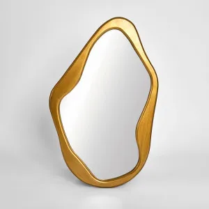 Aria Form Mirror 62x100cm Gold by Florabelle Living, a Plants for sale on Style Sourcebook