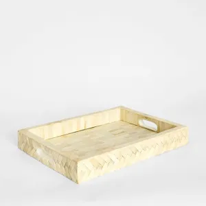 Brea Bone Inlay Tray White by Florabelle Living, a Decorative Accessories for sale on Style Sourcebook