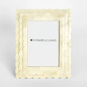 Weva Bone Inlay 5 x 7 " Photo Frame White by Florabelle Living, a Decorative Accessories for sale on Style Sourcebook