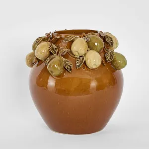 Pear Vase Brown & Cream by Florabelle Living, a Christmas for sale on Style Sourcebook