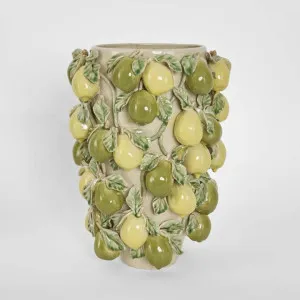 Pear Tall Vase Green & Yellow by Florabelle Living, a Christmas for sale on Style Sourcebook