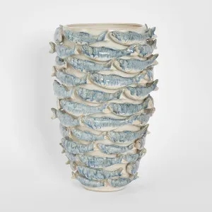 Reef Tall Vase Blue & White by Florabelle Living, a Christmas for sale on Style Sourcebook