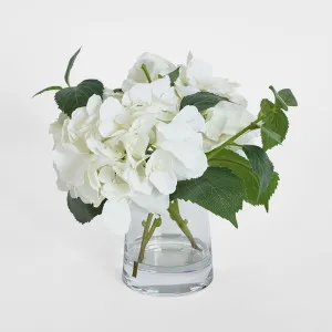 Hydrangea in Vase 31cm White by Florabelle Living, a Christmas for sale on Style Sourcebook