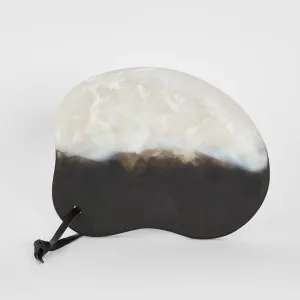 Halo Resin Serving Tray Black & White by MRD Home, a Christmas for sale on Style Sourcebook