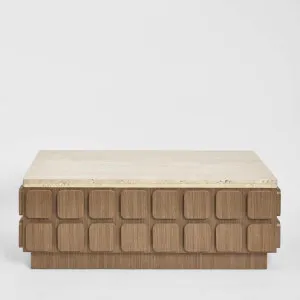 Porto Travertine & Walnut Coffee Table by MRD Home, a Christmas for sale on Style Sourcebook