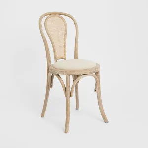 Round Rattan Back Dining Chair Natural by OneWorld Collection, a Christmas for sale on Style Sourcebook