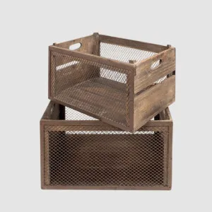 Colmar Set of 2 Chicken Wire Crates by PERFECT PIECES, a Christmas for sale on Style Sourcebook