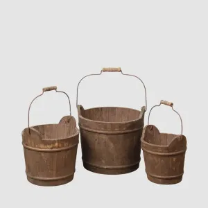 Colmar Set of 3 Barrel Buckets by PERFECT PIECES, a Christmas for sale on Style Sourcebook
