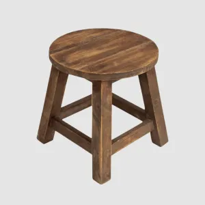 Colmar Round Stool Brown by PERFECT PIECES, a Christmas for sale on Style Sourcebook