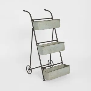 Three Tier Garden Planter Zinc by PERFECT PIECES, a Christmas for sale on Style Sourcebook