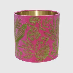 Jungle Bird Drum Shade 30x30cm Pink & Green by Ruby Star, a Christmas for sale on Style Sourcebook