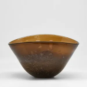 Lava Handblown Glass Bowl Brown by Florabelle Living, a Christmas for sale on Style Sourcebook