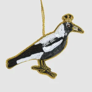 Shiny Bandit Magpie Decoration by Vixen & Velvet, a Christmas for sale on Style Sourcebook