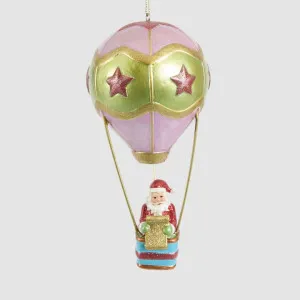 Metallic Hot Air Balloon Santa List Decoration by Vixen & Velvet, a Christmas for sale on Style Sourcebook