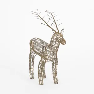 Wire Red Deer 39cm by Vixen & Velvet, a Christmas for sale on Style Sourcebook