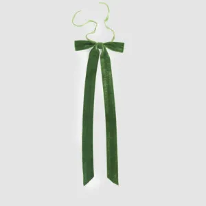 Velvet Tie On Bow Green - Set of 8 pcs by Vixen & Velvet, a Christmas for sale on Style Sourcebook