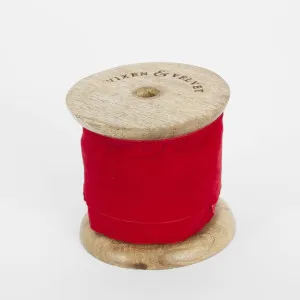Luxurious Velvet Ribbon Red 50mm x 5m by Vixen & Velvet, a Christmas for sale on Style Sourcebook