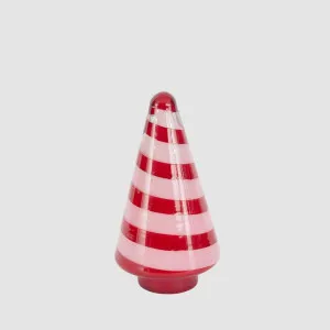 Ciao Bella Red & Pink Glass Cone Tree Small by Vixen & Velvet, a Christmas for sale on Style Sourcebook