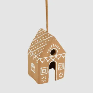 Mache Patterned Hanging Gingerbread Cottage by Vixen & Velvet, a Cushions, Decorative Pillows for sale on Style Sourcebook