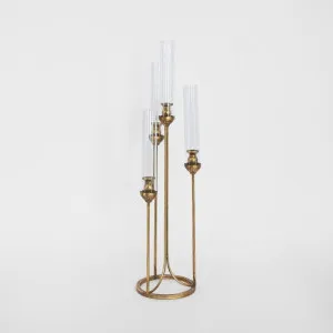 Isabella Golden Candle Stand 106cm by Vixen & Velvet, a Decorative Accessories for sale on Style Sourcebook