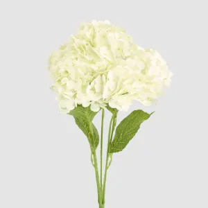 Real Touch Hydrangea 5 Head Bunch White by Florabelle Living, a Decorative Accessories for sale on Style Sourcebook