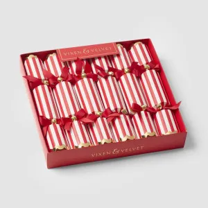 Candy Cane Red Stripe Crackers ?Äì Box of 6 by Vixen & Velvet, a Decorative Accessories for sale on Style Sourcebook