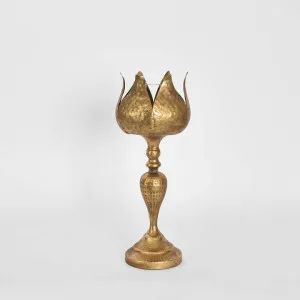 Pod Golden Candle Stand Large by Vixen & Velvet, a Plants for sale on Style Sourcebook