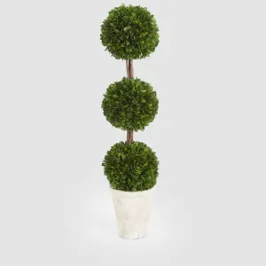 Preserved Boxwood Triple Ball Topiary by Vixen & Velvet, a Christmas for sale on Style Sourcebook