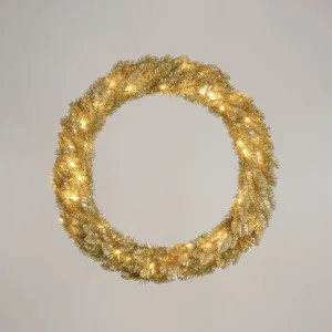 Champagne Wreath with 70 LED 90cm by Vixen & Velvet, a Decorative Accessories for sale on Style Sourcebook