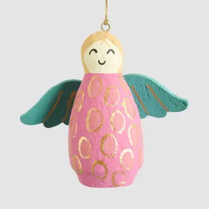 Mache Angel Hanging Decoration Hot Pink by Vixen & Velvet, a Decorative Accessories for sale on Style Sourcebook