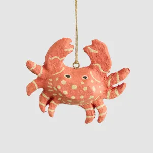 Mache Crab Hanging Decoration by Vixen & Velvet, a Decorative Accessories for sale on Style Sourcebook
