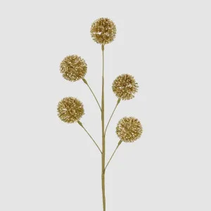 Glitter Pompom Spray Gold by Vixen & Velvet, a Plants for sale on Style Sourcebook