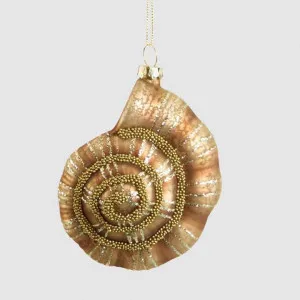 Bronze Glass Nautilus Shell Tree Decoration by Vixen & Velvet, a Plants for sale on Style Sourcebook