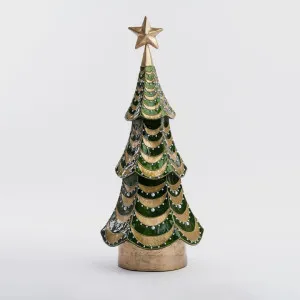 Green & Gold Scalloped Capiz Tree by Vixen & Velvet, a Decorative Accessories for sale on Style Sourcebook