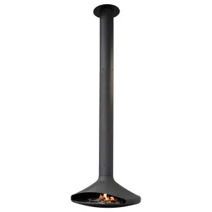 Atomo Suspended Fireplace, Black by Schots, a Fireplaces for sale on Style Sourcebook