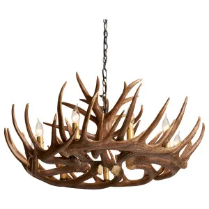 Gera 9 Light Resin Antler Chandelier, Natural by Schots, a Fixed Lights for sale on Style Sourcebook